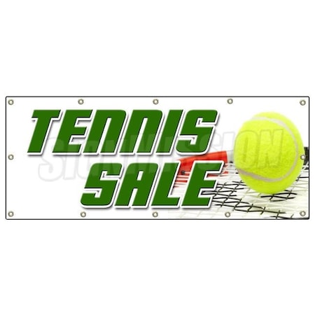 Signmission TENNIS SALE BANNER SIGN shop racquet balls shoes athletic B-120 Tennis